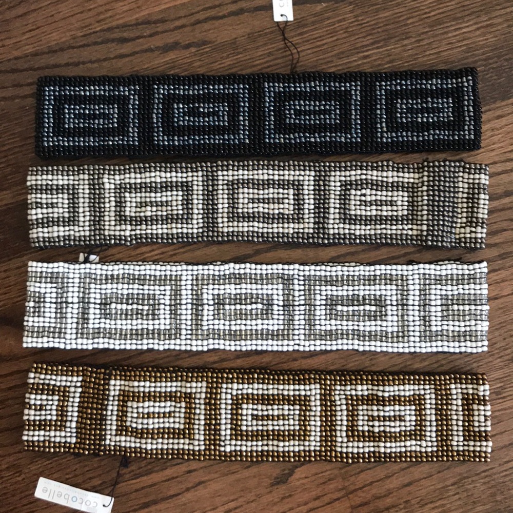 Cocobelle Rectangle Beaded Belt